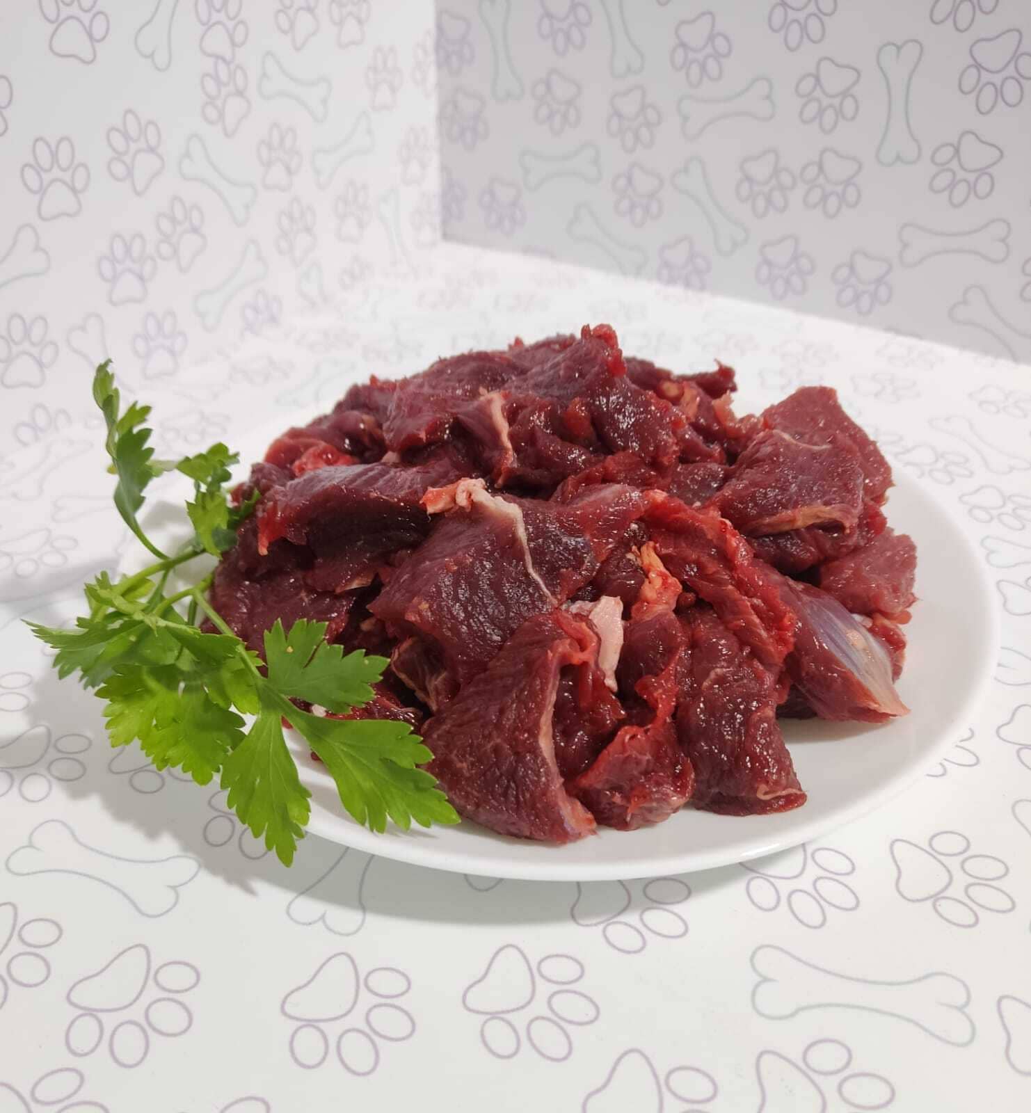 Говядина б/жира, порезана кусочками
